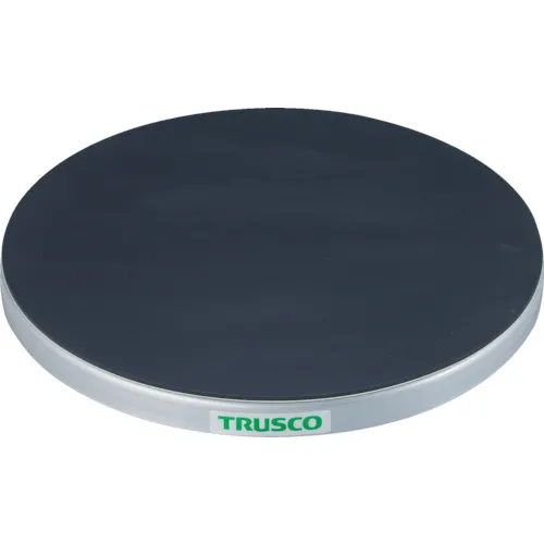 ＴＲＵＳＣＯ　回転台　１００Ｋｇ型　Φ３００　ゴムマット張り天板