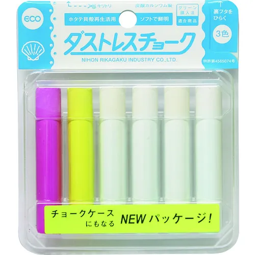 Dustress 6粉笔，3种颜色