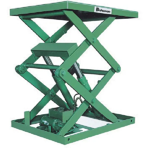 Bishamon Table Lift 1吨均匀负载1000公斤举重高度1380毫米桌尺寸950 x 900毫米