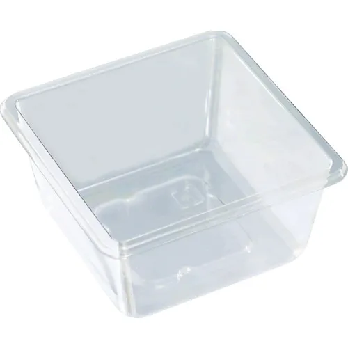 [有限的股票] Trusco [售罄并停产] PET 105x105x35mm制造的超冷的小容器，透明，100张床单