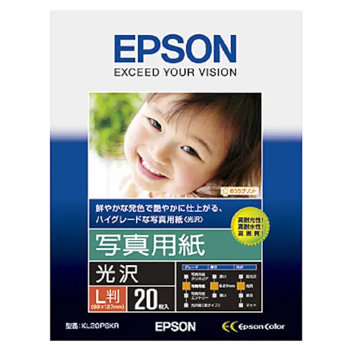 Epson照片纸<Glossy>（L尺寸/20张）