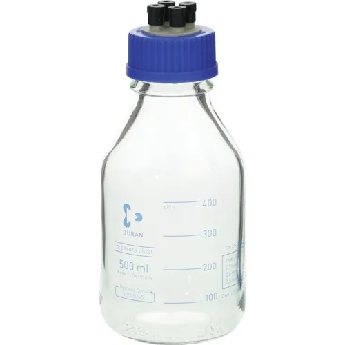 ＳＩＢＡＴＡ　ＨＰＬＣねじ口びん　４ポートキャップ付　５００ｍＬ　２入