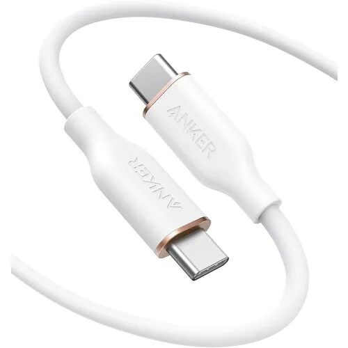 Anker Powerline III Flow USB-C和USB-C电缆1.8m云白色