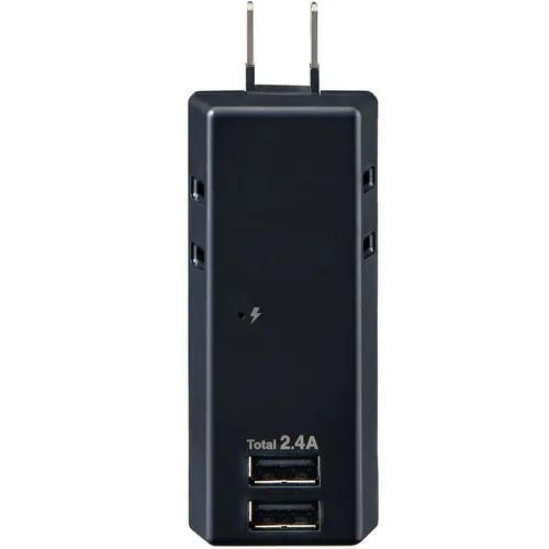 ELPA电源雷击USB Tap 2插座2端口2.4a