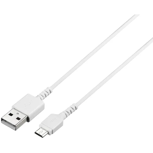 Buffalo USB 2.0电缆（A型至Microb）Slim 3.0m白色