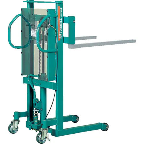 Bishamon Fork升降机Traver Lift（手动液压型）均匀载荷250千克叉尺寸550 x 60 mm冲程1200毫米
