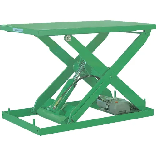 Bishamon Table Lift NX系列均匀负载1000kg笔划950mm桌尺寸1500 x 780mm