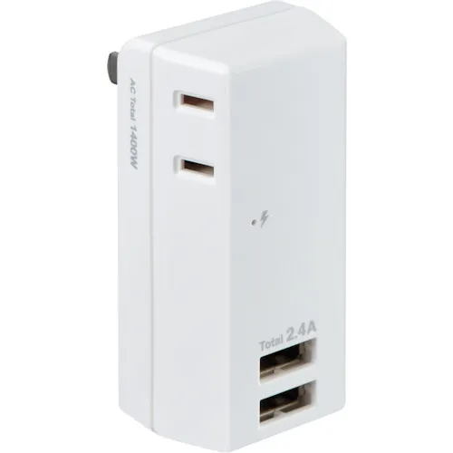 ELPA抗Lightning USB TAPS 2端口2.4a