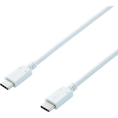 Elecom USB电缆用于智能手机和平板电脑USB（C-C）电动输送兼容2.0m白色