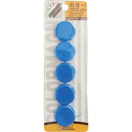 Sankei彩色磁铁30φBlue5件