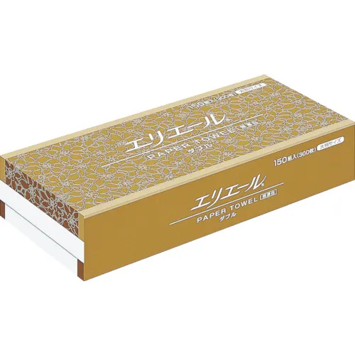Elliere纸巾未漂白双150套300张尺寸大尺寸