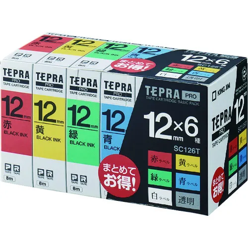 国王吉姆[fure]“ tepra”专业胶带12毫米基本包长8m