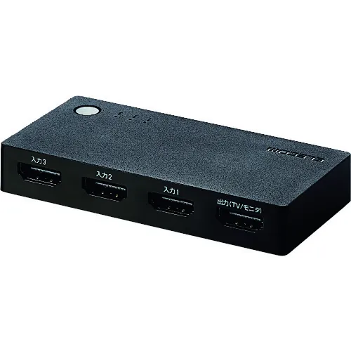 Elecom HDMI开关3输入1输出无电型模型黑色