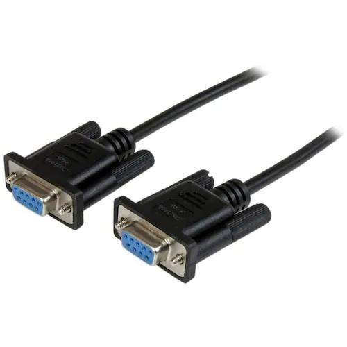 Startech串行电缆 / RS232C Cross / 2m / db9 /雌性 /黑色