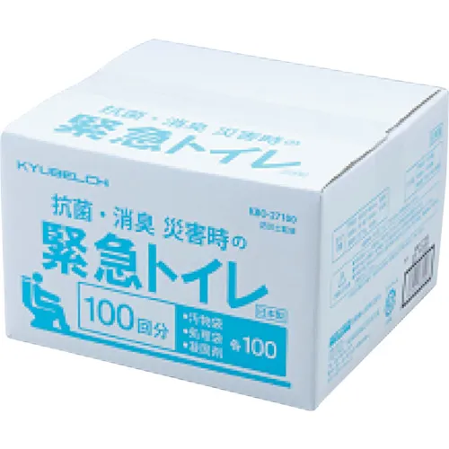 如果发生灾难，绿十字抗菌和除臭100个紧急厕所KBO-27100