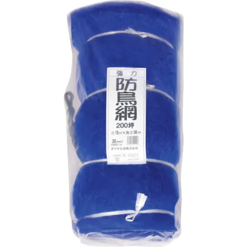 Dio强烈的鸟类防护罩，30mm网眼，200 tsubo，18mm宽x 36m长