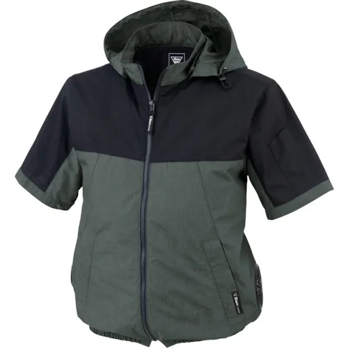 Xebec空调服装短袖布鲁森XE98026-661-4L，粒状绿色