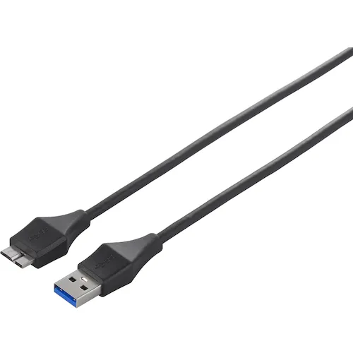 布法罗USB3.0 A至Microb Slim电缆2.0m黑色