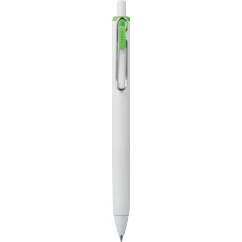 Uni Gel Ink Ballpoint Pen Uniball一个0.38mm UMN-S-S-38轴颜色：灰白色墨水颜色：石灰绿色