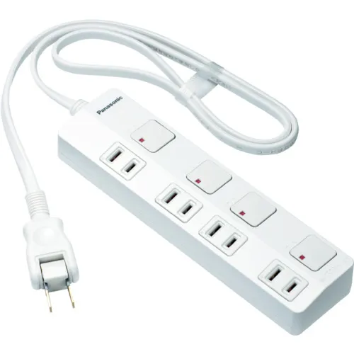 松下Tap Z AC适配器兼容4件端口与1m绳，白色