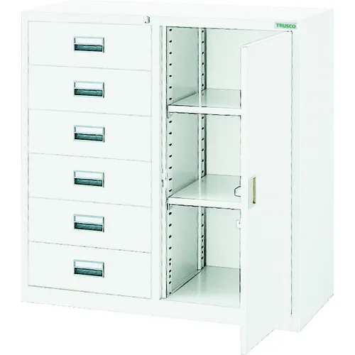 Trusco Standard BookCase（D400）Combi 6层单单开放880xH880 W颜色