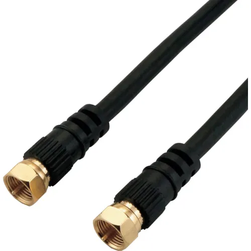 Horic天线电缆1.5m黑色双面螺钉型连接器HAT15-038SSBK