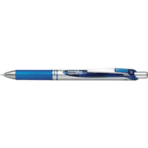 Pentel Ballpoint Pen Energel 0.5mm银轴蓝色
