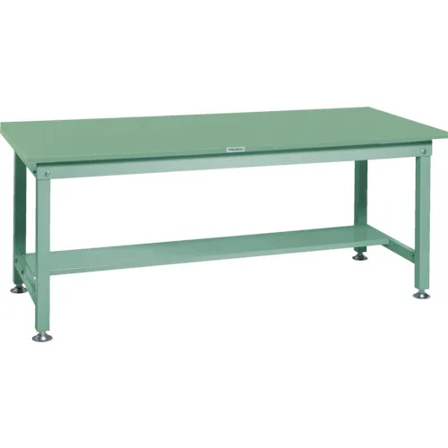 ＴＲＵＳＣＯ　中荷重作業台（１２００ｋｇ）ＨＷ型　１８００Ｘ９００ＸＨ７４０　基本タイプ　グリーン色　緑