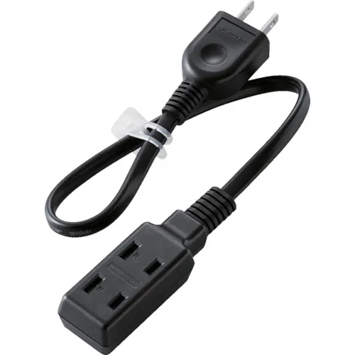 Elecom Ultra-Mall Mobile Tap 3个插座0.3m黑色