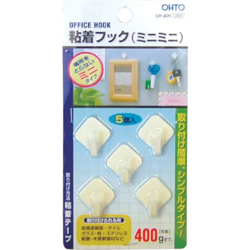 ohto粘合钩（迷你迷你）白色