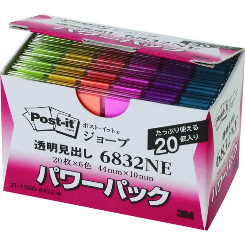 3m post-it jove电源包透明标题44x10mm