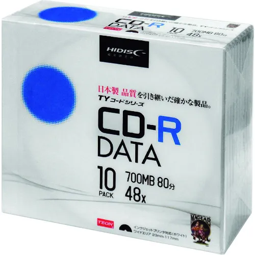 高光盘CD-R 10张纤细的案例包括