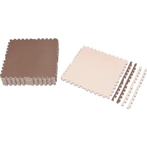 Iris 521436可逆关节垫600 x 600摩卡棕色/米色
