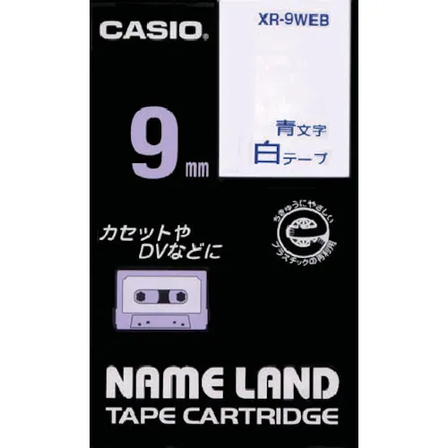Casio Nameland胶带9mm白色磁带/蓝色字母
