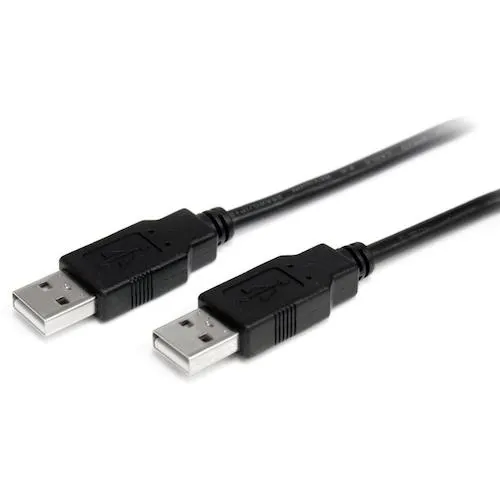 Startech USB 2.0电缆/2M/type-A- type-a/480mbps/雄性/黑色/型A-a-a